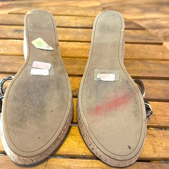 Sam Edelman Platform Slides - Leather uppers. Animal Print. EUC - Size 10M - Picture 4 of 8